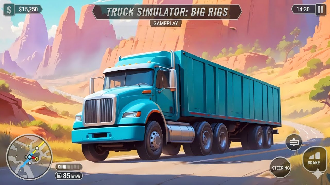 Big Rigs: A Truck Simulator So Bad It's Good 👍truck simulator big rigs gameplay Video🚀🚛