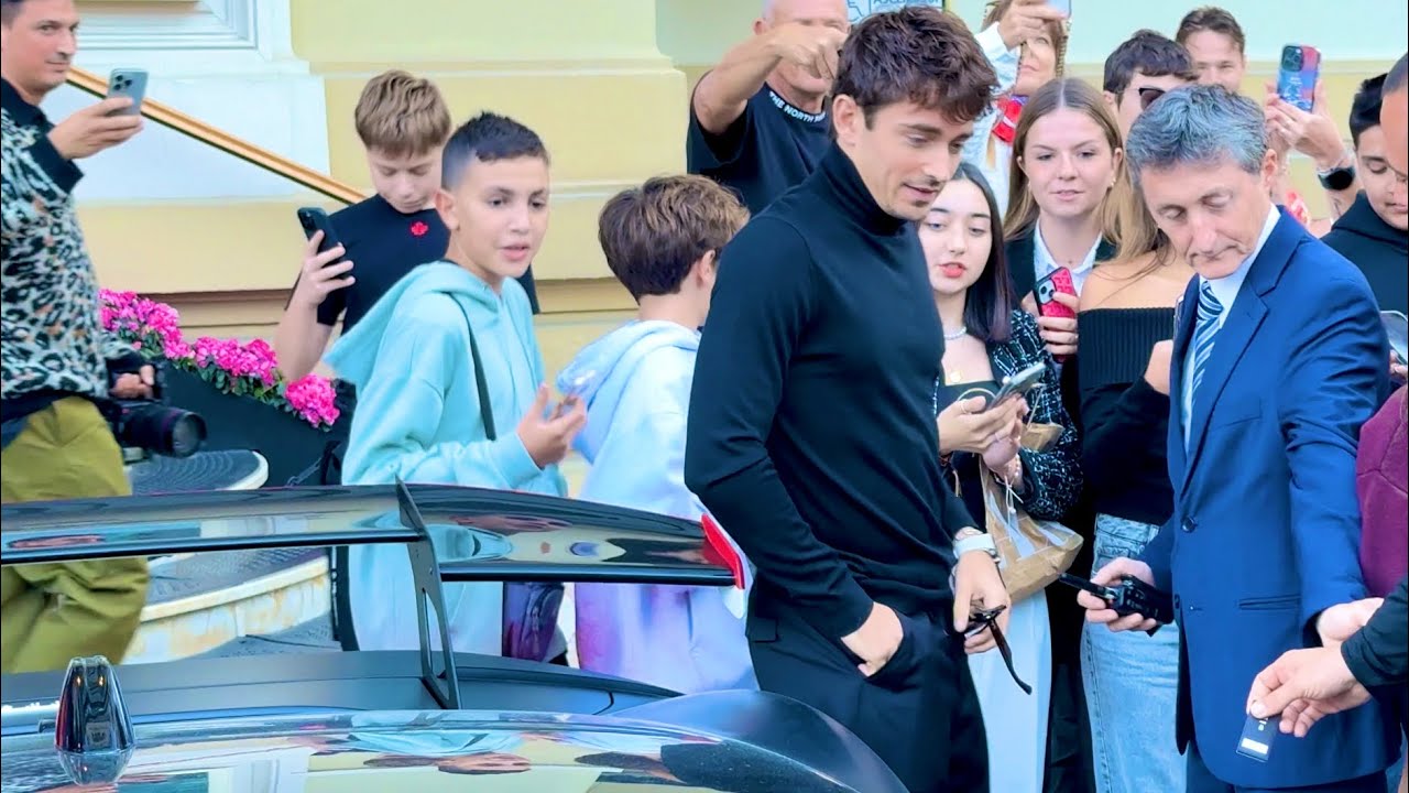 F1 great Driver Charles Leclerc Ferrari SF90 XX Spider departure at Casino Monte-Carlo @emman25MC