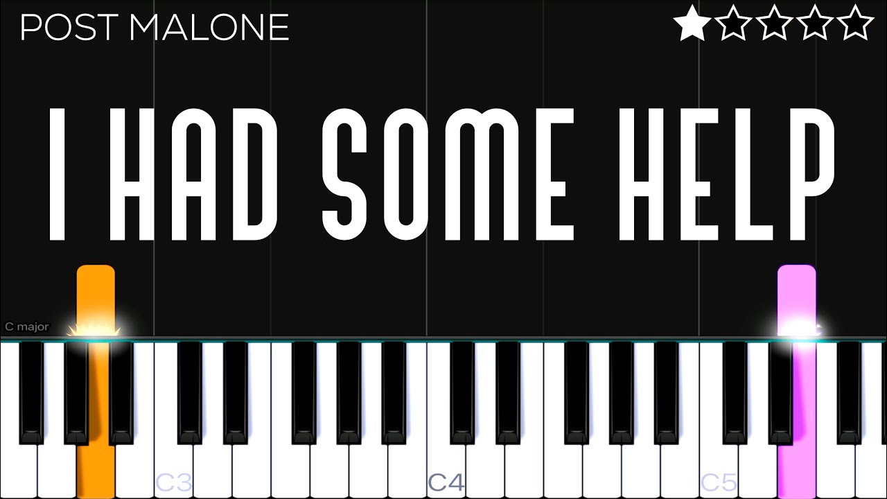 Post Malone - I Had Some Help (feat. Morgan Wallen) | EASY Piano Tutorial