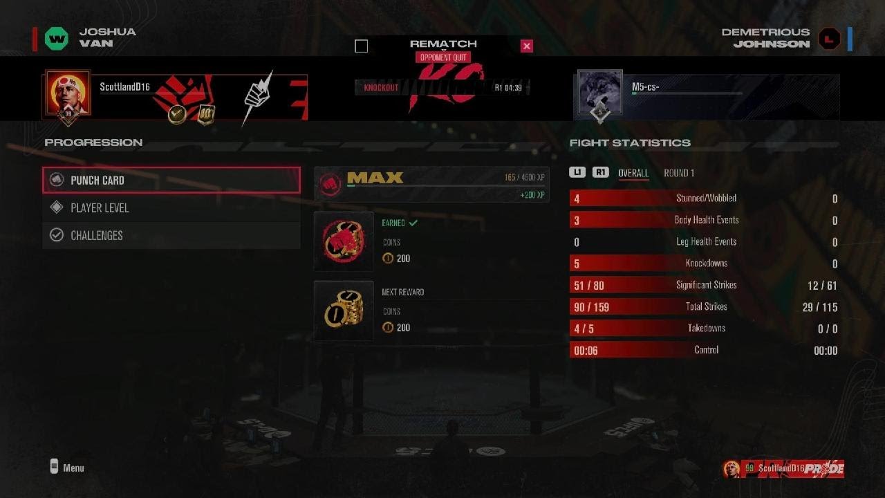 EA SPORTS UFC 5 Till clean flying knee combo KO