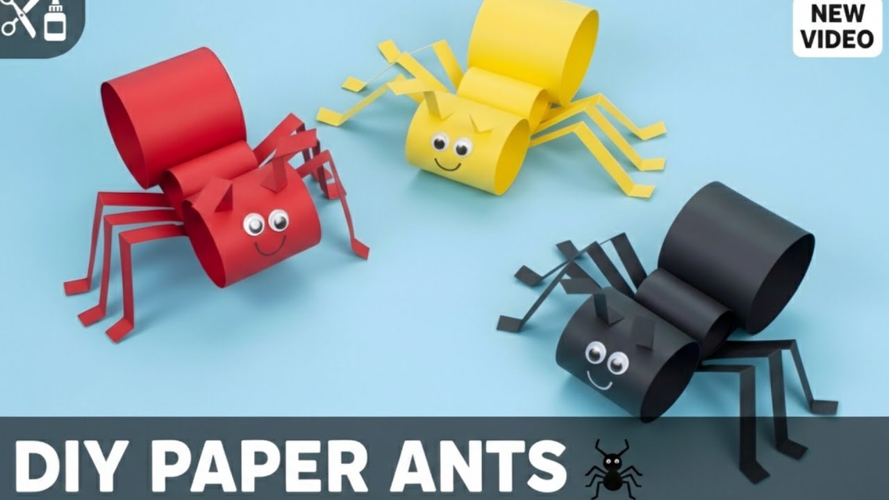 How to Make a Cute DIY Paper Ant 🐜 | Easy Paper Ant Tutorial | Step-by-Step DIY Paper Insect