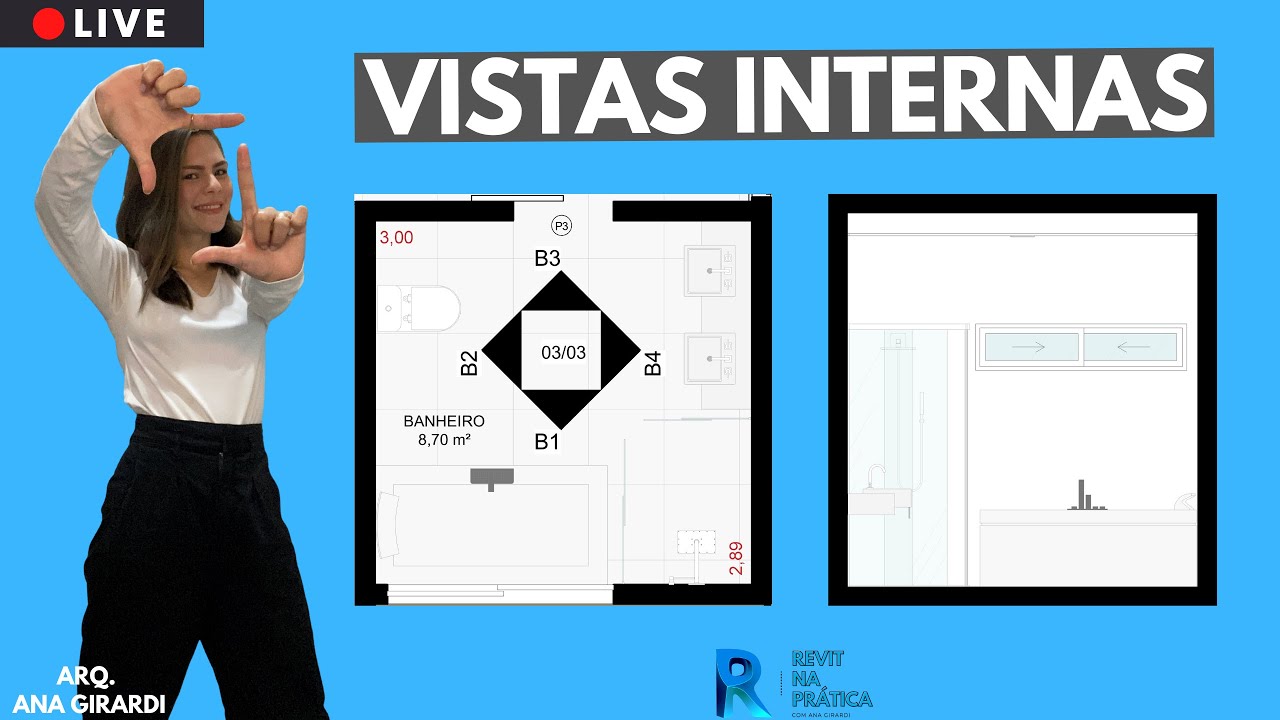 Live 66 #Revit na Prática -  Como criar vistas internas e editar o símbolo de elevação