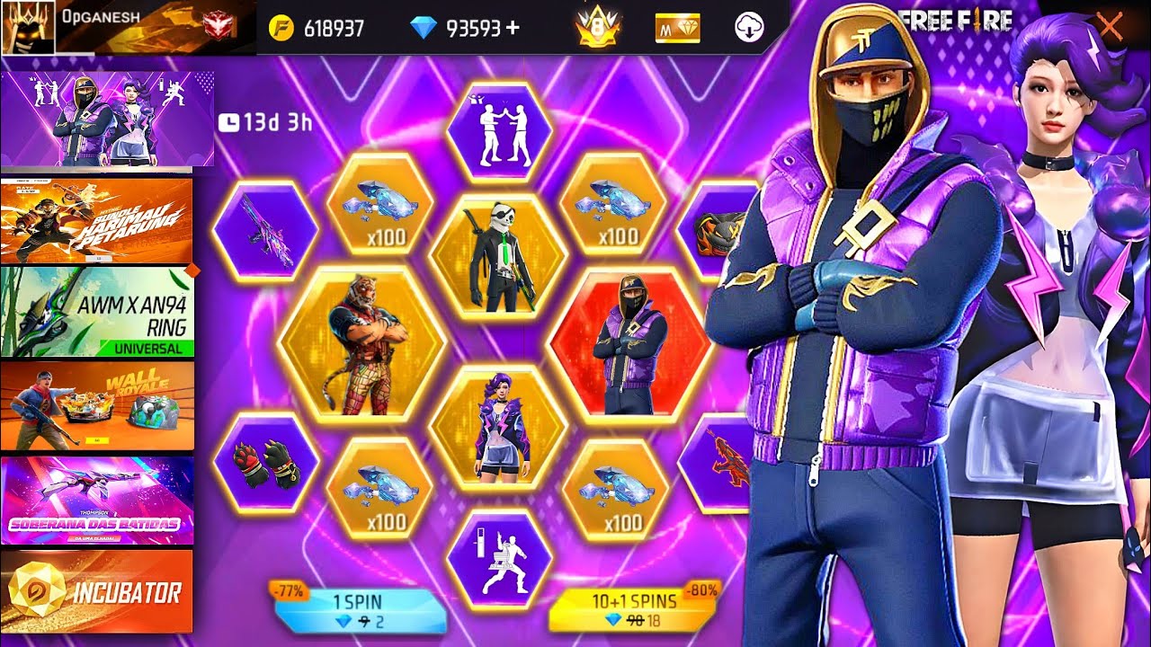 Buying 16000+ Diamonds, Old Rare Bundles, All Rvo Gun Skins & Prime Level 8 On Subscriber Account