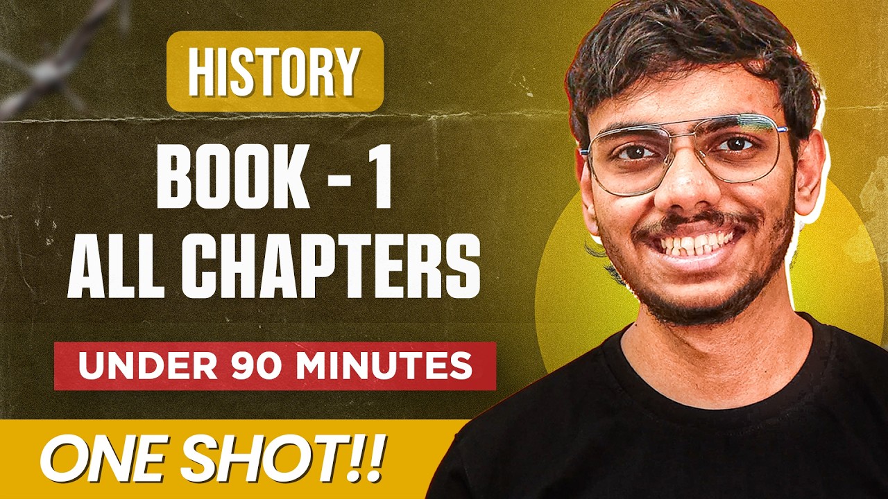 Class 12 History Book 1 One Shot 🔥🗿 | All Chapters Under 90 Minutes