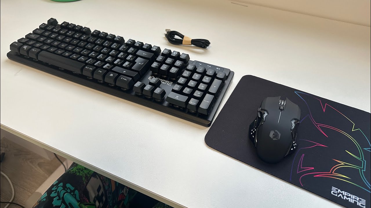 Игровая клавиатура и мышь EMPIRE GAMING Armor RF800 Wireless. Распаковка
