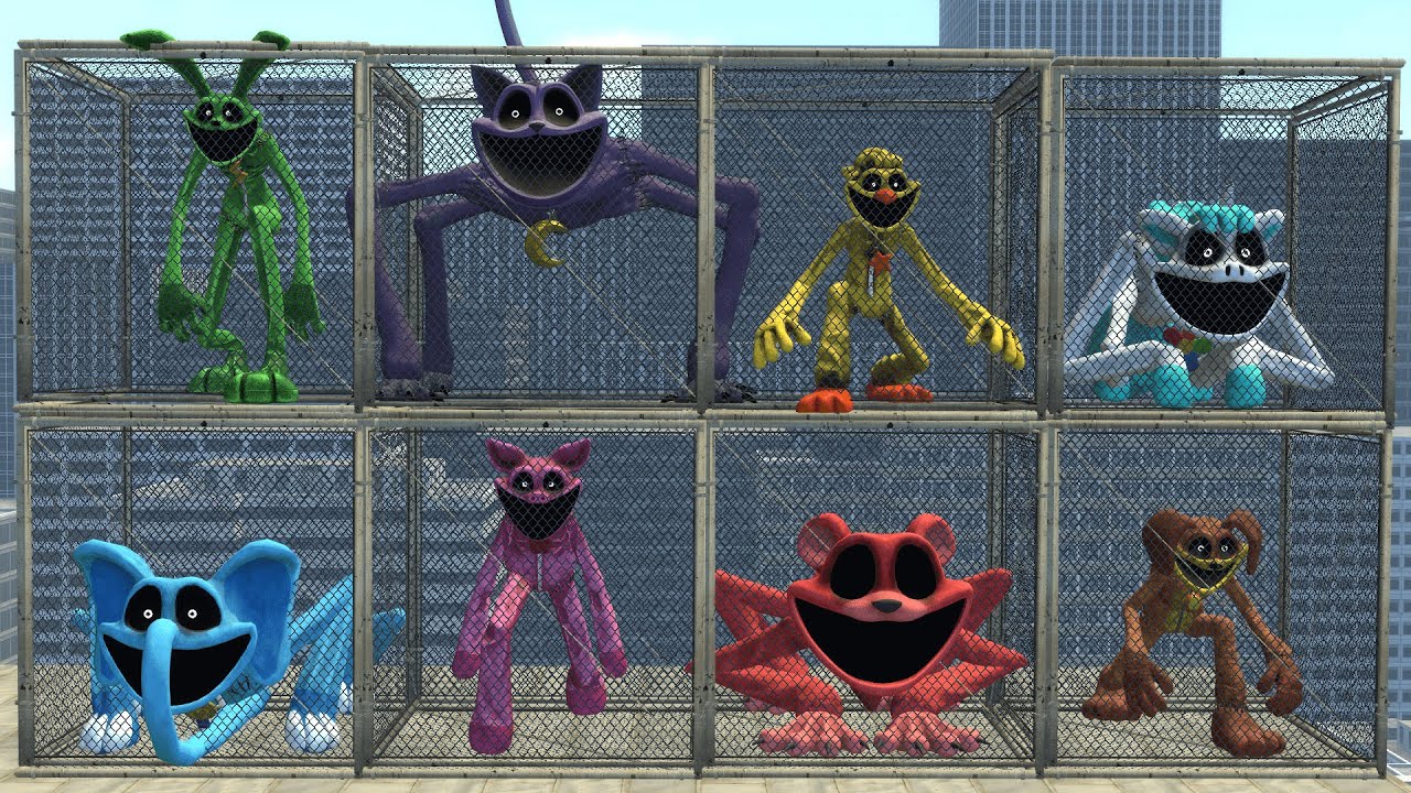 Surviving The Big Smiling Critters, Poppy Playtime | Garry's Mod