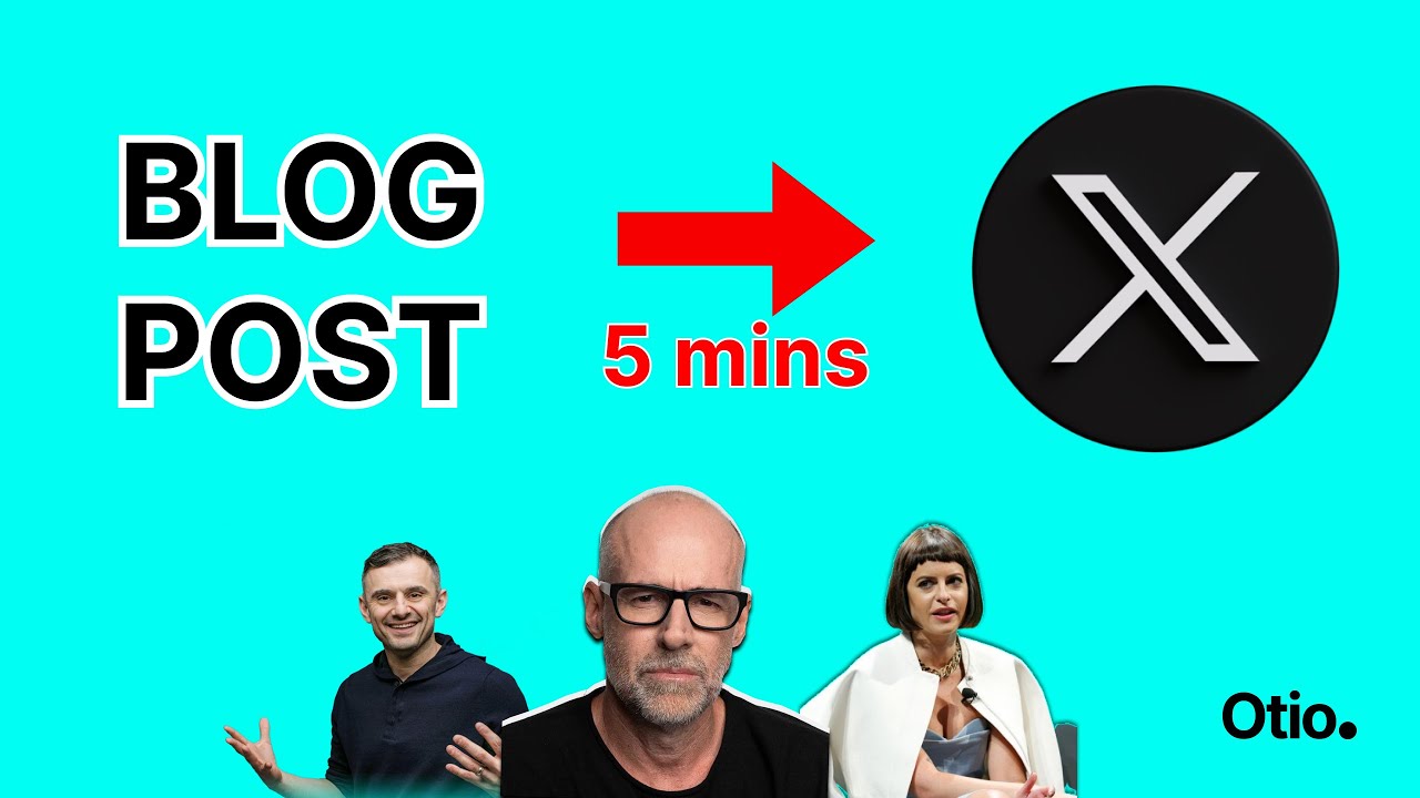 convert blog posts to tweet threads in 2 mins (3x blog traffic)