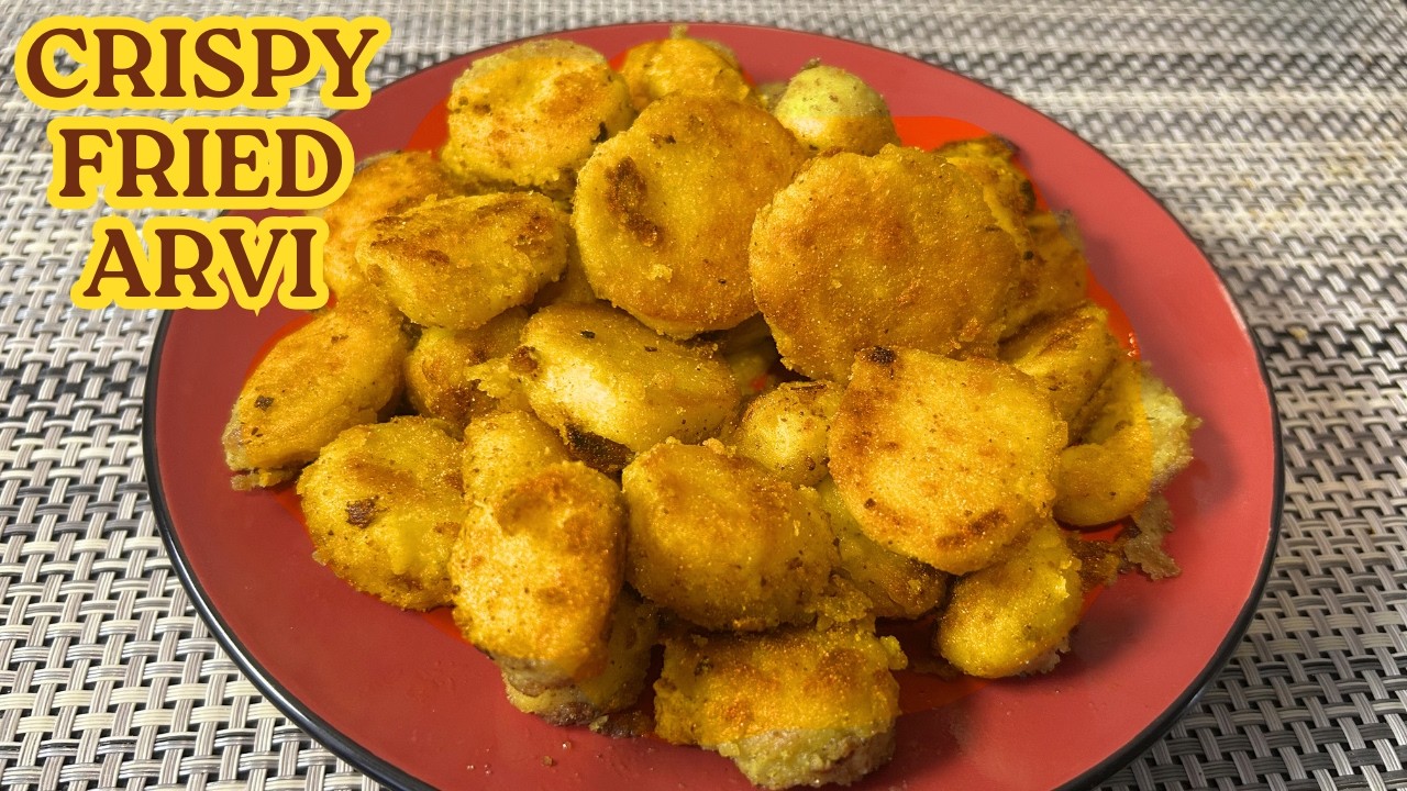 Crispy Fried Arvi Recipe | Ramadan Special Arbi Fry | Iftar Side Dish