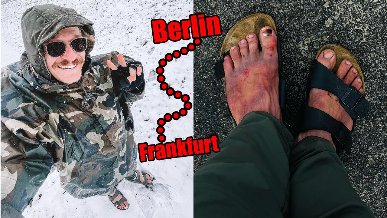 500km nach Berlin in Birkenstocks 🥵 (Gewaltmarsch)