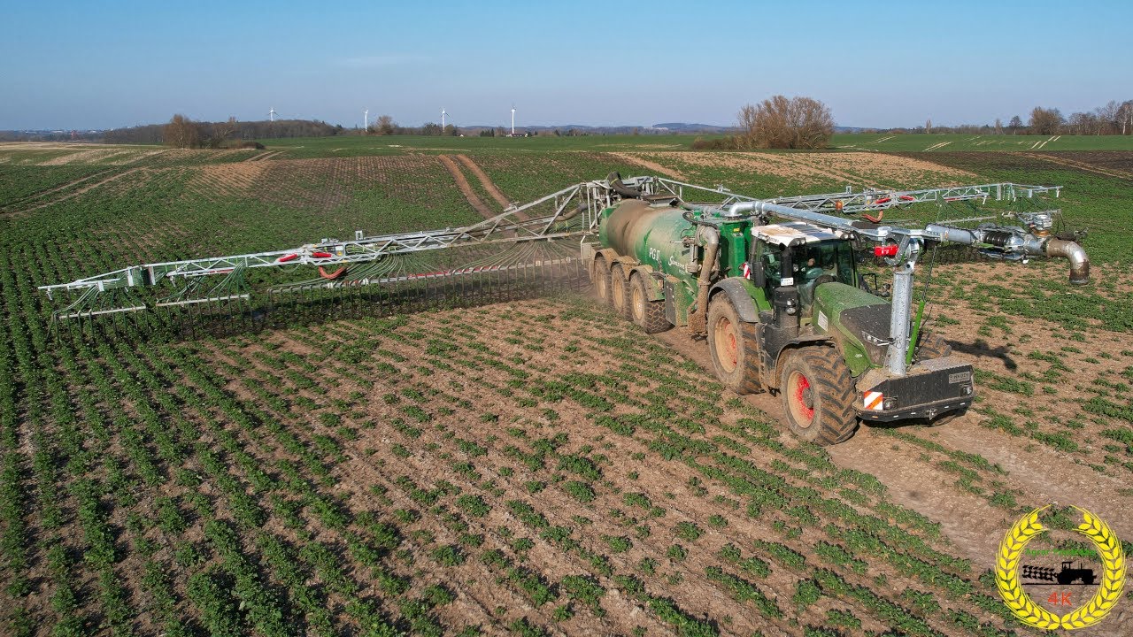 Gülle Slurry | Fendt 1050 Vario | Samsun PG ll 31 Fass mit 36 Meter Schleppschlauch | LU Hamester