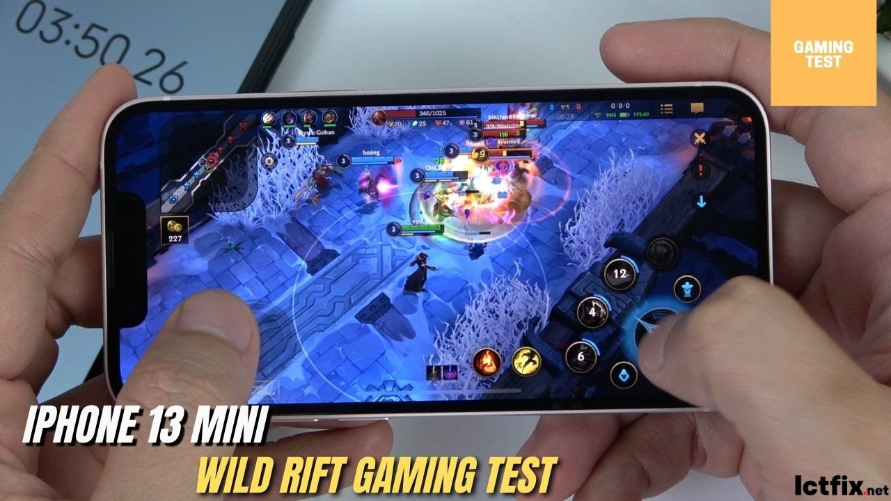 iPhone 13 Mini League of Legends Mobile Wild Rift Gaming test | LOL Mobile