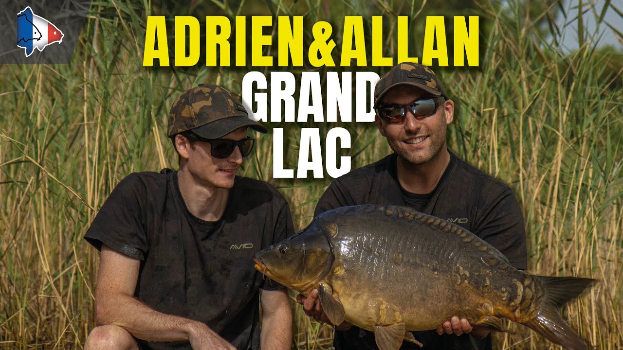 PÊCHE EN GRAND LAC | Pêche de carpes en grand lac à deux pêcheurs avec Allan et Adrien