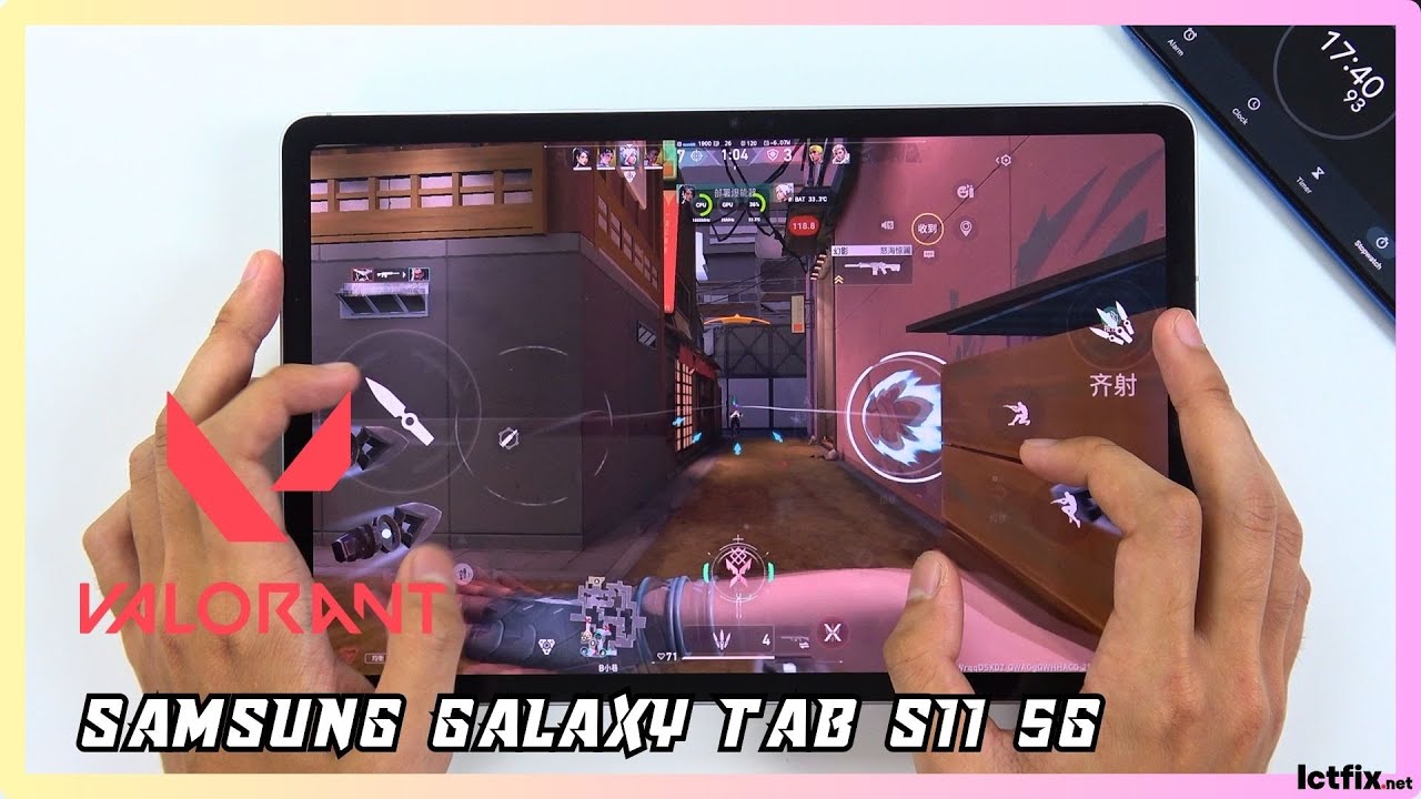 SAMSUNG TAB S11 5G VALORANT Gaming Test | Dimensity 9400+ | 120Hz Display