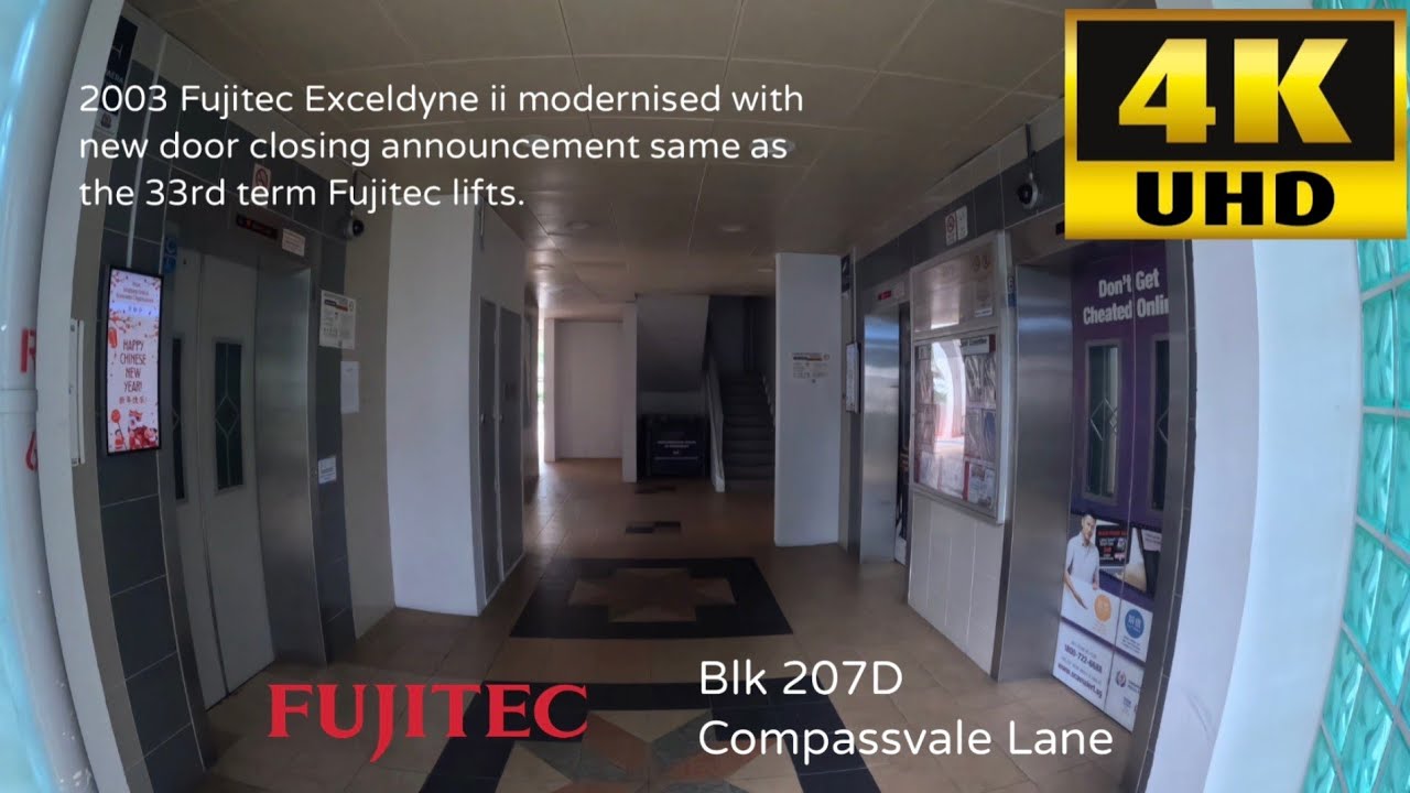 Fujitec lifts at Blk 207D Compassvale Lane