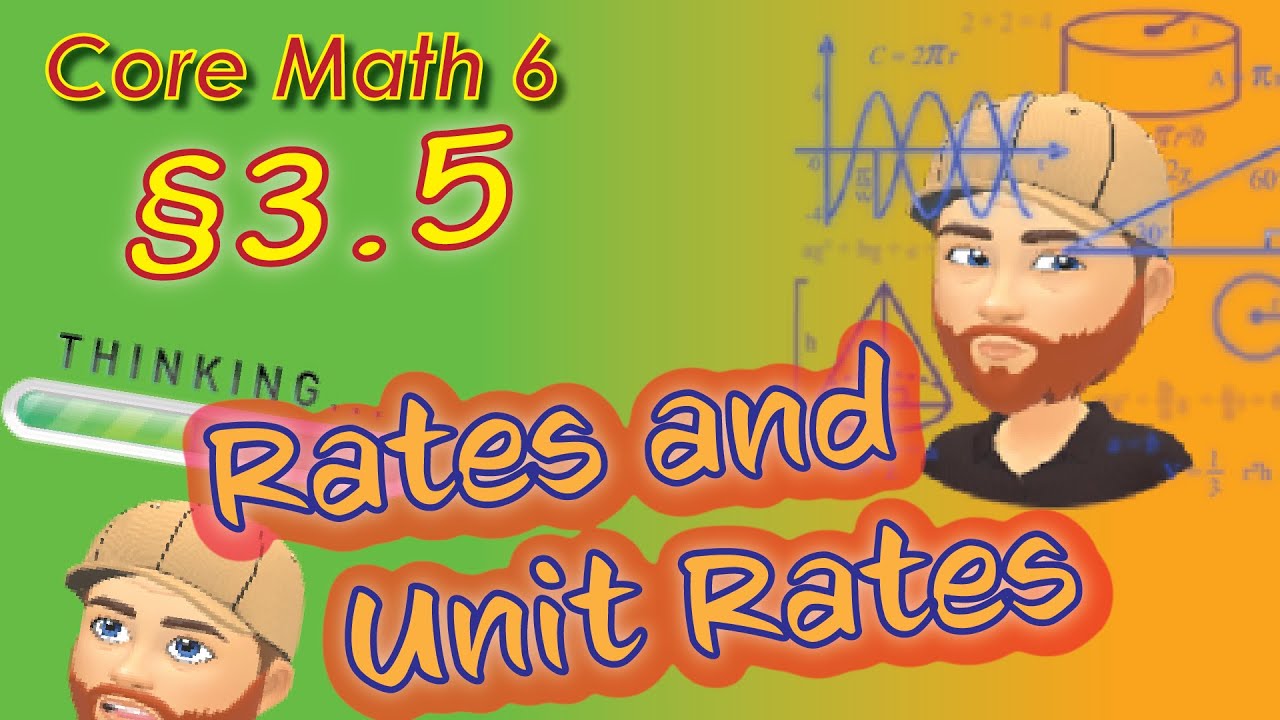 Section 3.5 - Rates and Unit Rates