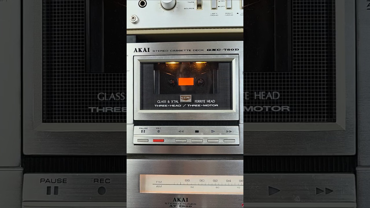 AKAI GXC-750D Stereo Cassette Deck | Japan, 1978 #akai #cassette  #analog
