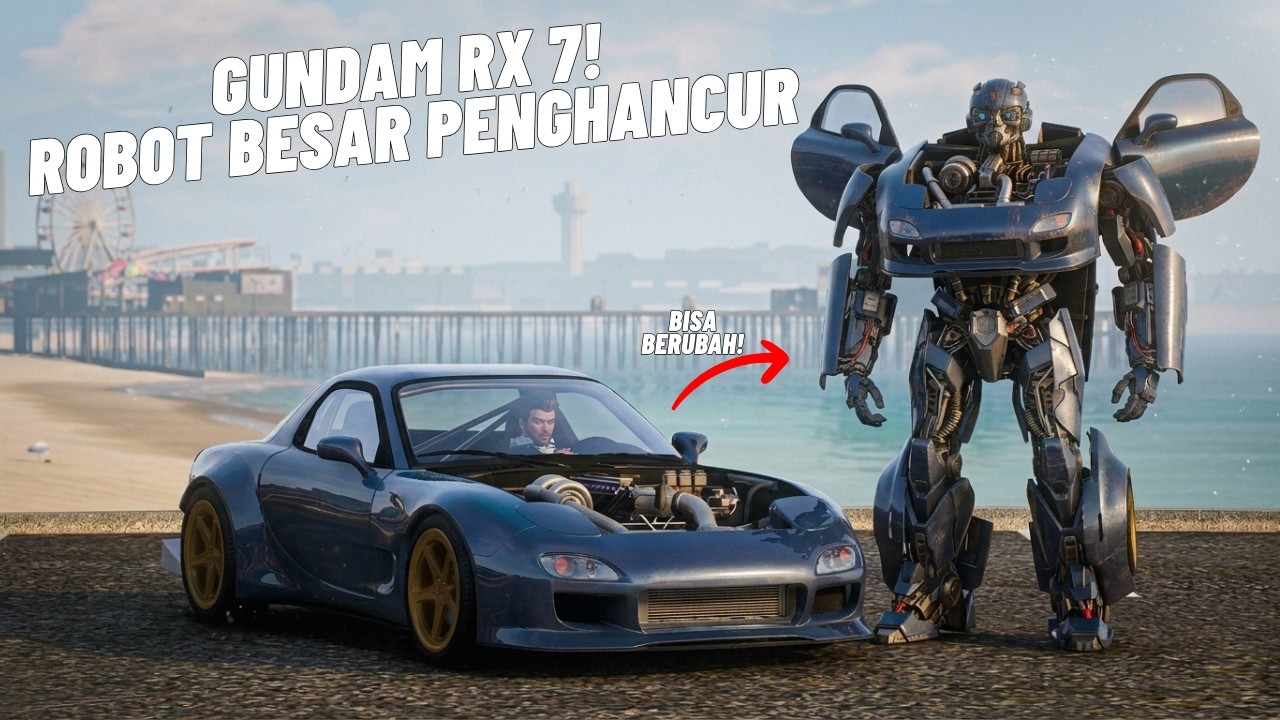 GUNDAM RX 7 INI BISA BERUBAH JADI ROBOT BESAR TERKUAT