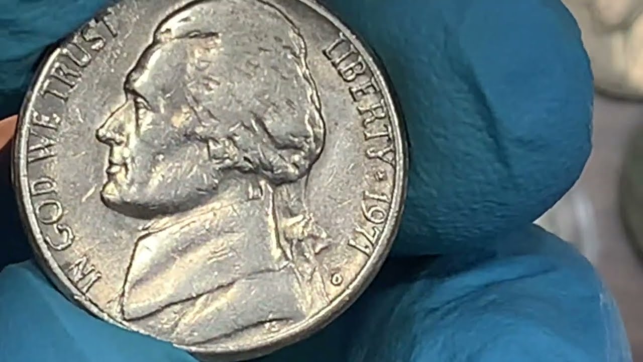 1971-D 5C Jefferson Nickel- Misplaced Mintmark (low)