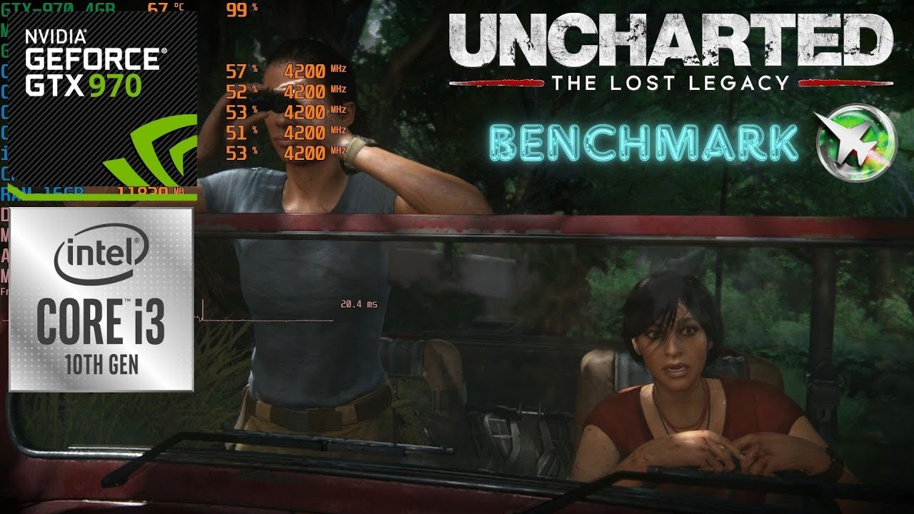 GTX 970 4GB - Uncharted The Lost Legacy (Benchmark With FSR 2 Upscale) - 2024