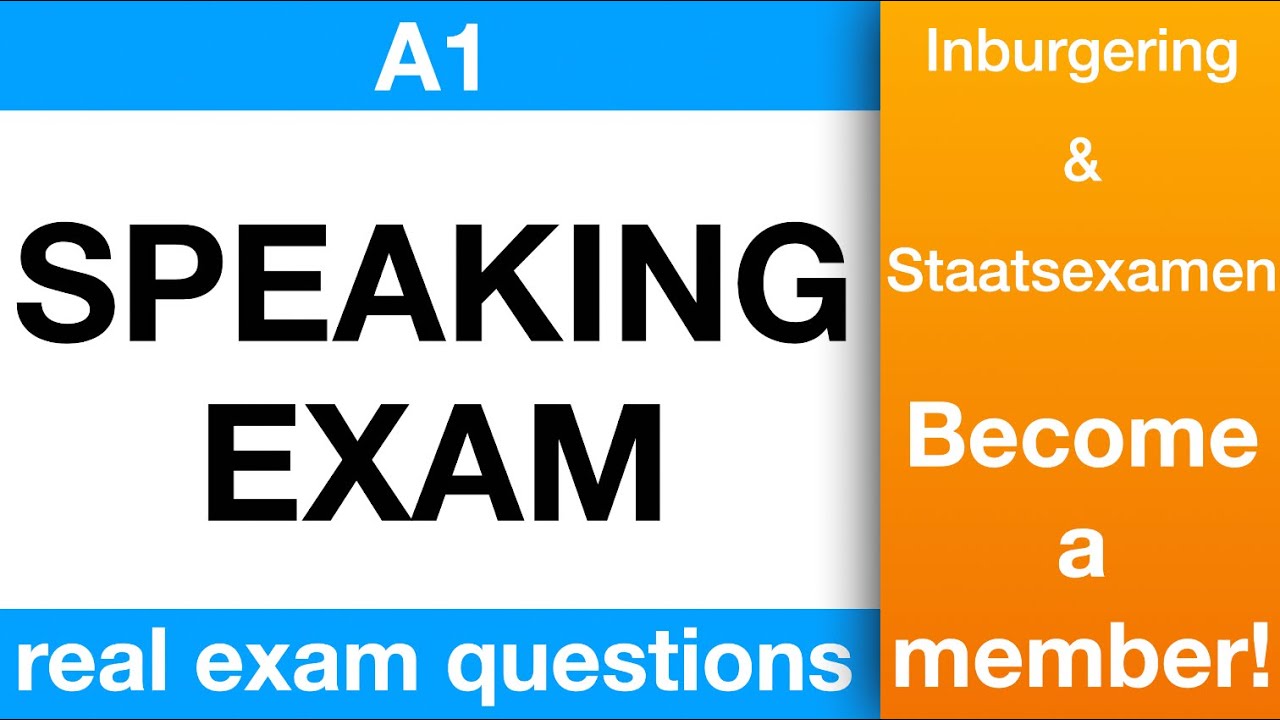 Easy Dutch SPEAKING EXAM COMPLETE A1 | Real exam questions #NT2 #learndutch #holland #nederlands