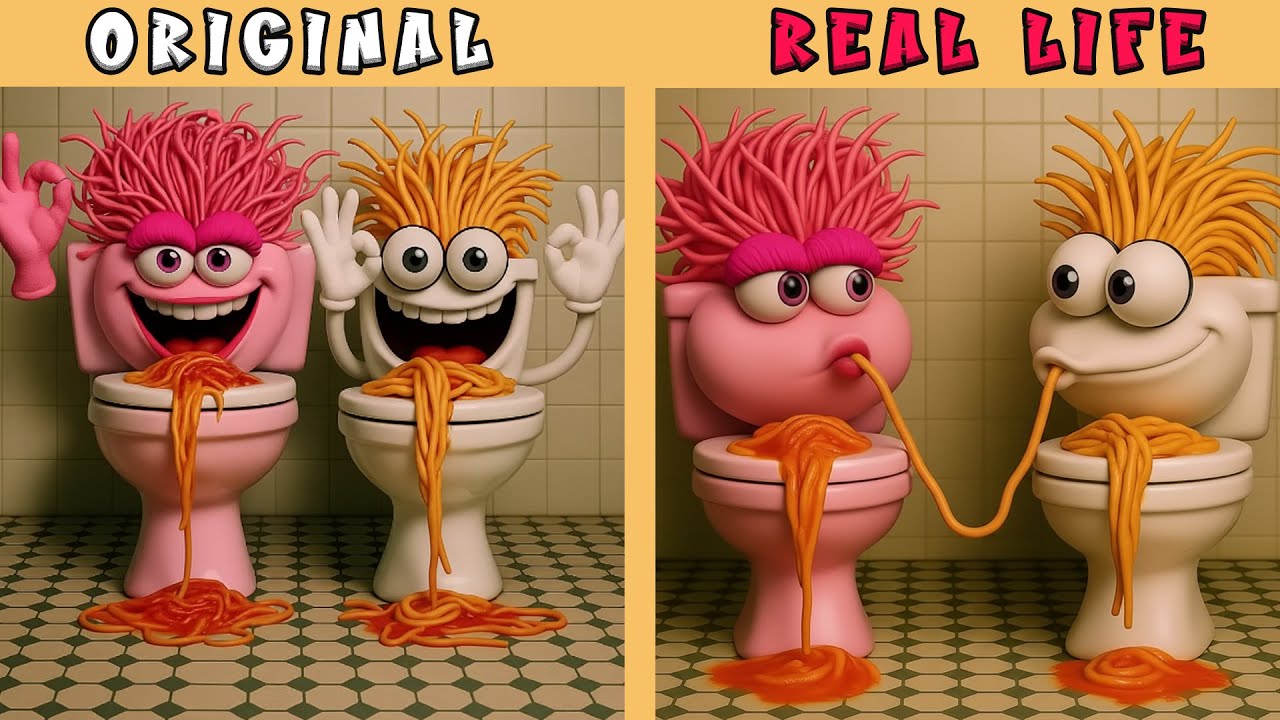 Brainrots Memes Love Transformations | Brainrot Original vs Real life | Brainrot Animation