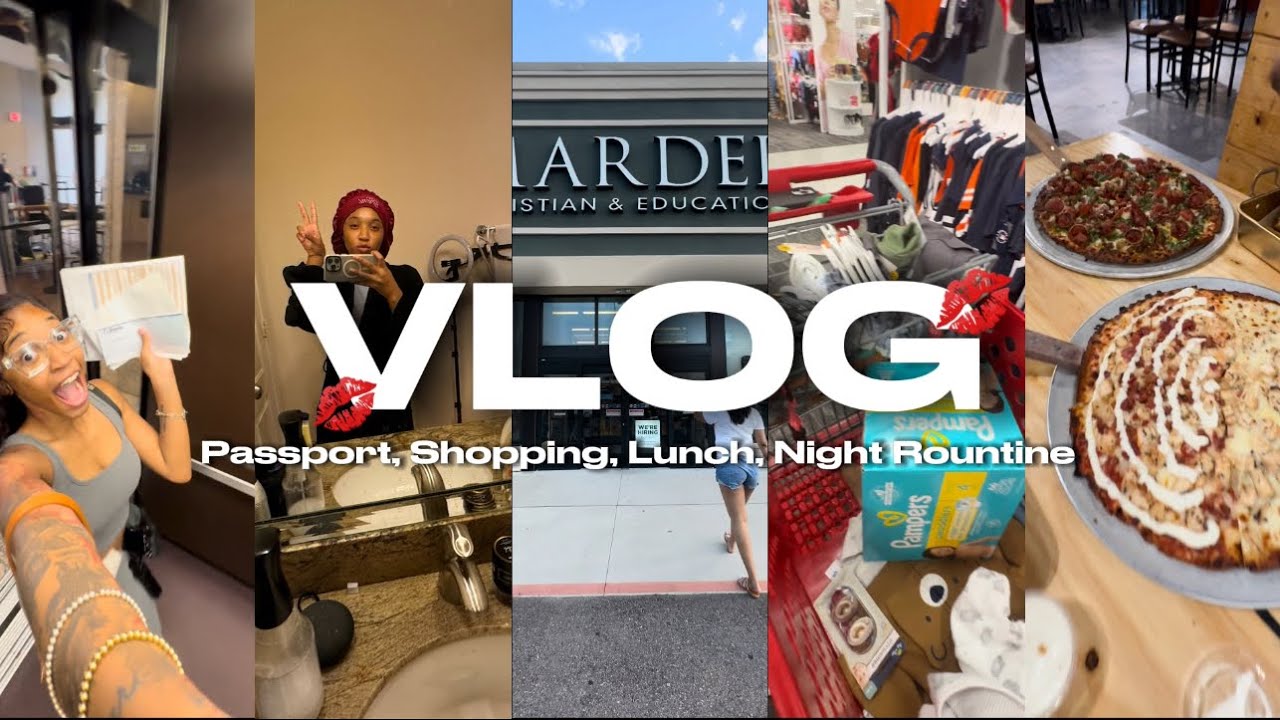productive day in my life : passport, shopping, lunch, etc!