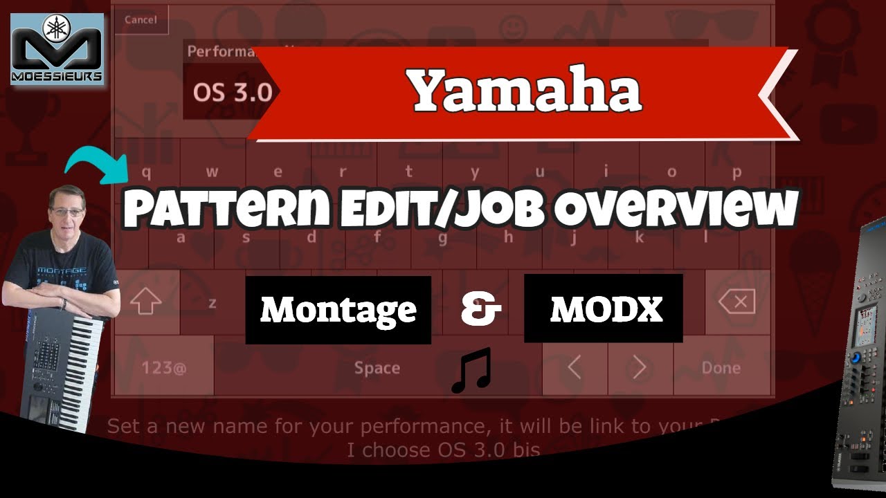 Moessieurs Synth Tips | Edit/Job screens using the Pattern Sequencer | MODX/MONTAGE