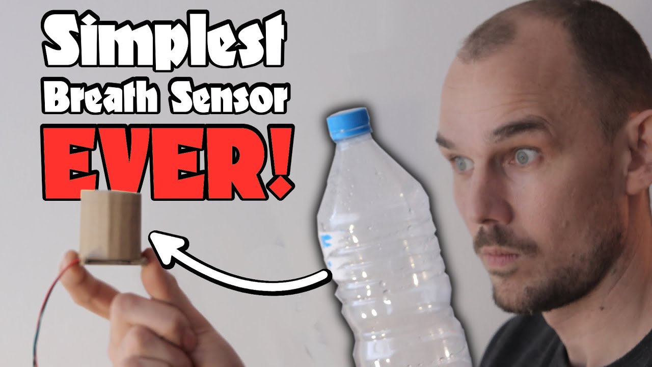 Simplest Breath Sensor for a MIDI Wind Instrument EVER - From a plastic water bottle.