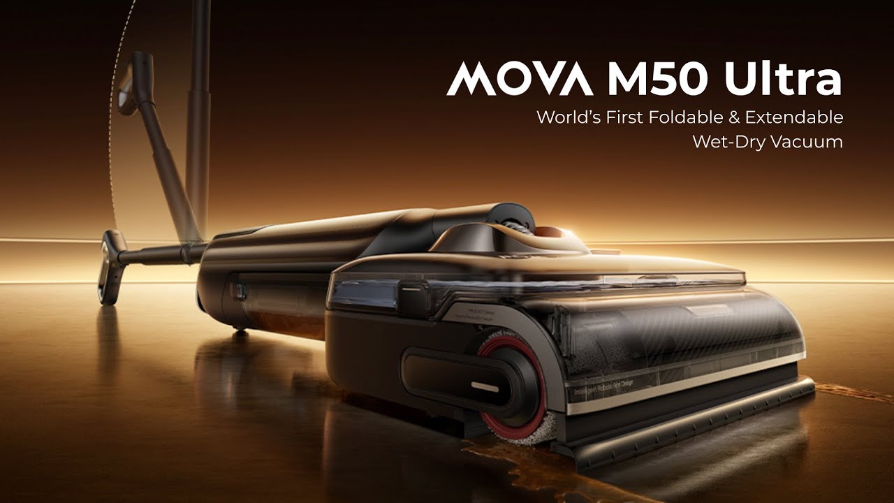 MOVA M50 Ultra: The World's First Foldable & Extendable Wet-Dry Vacuum