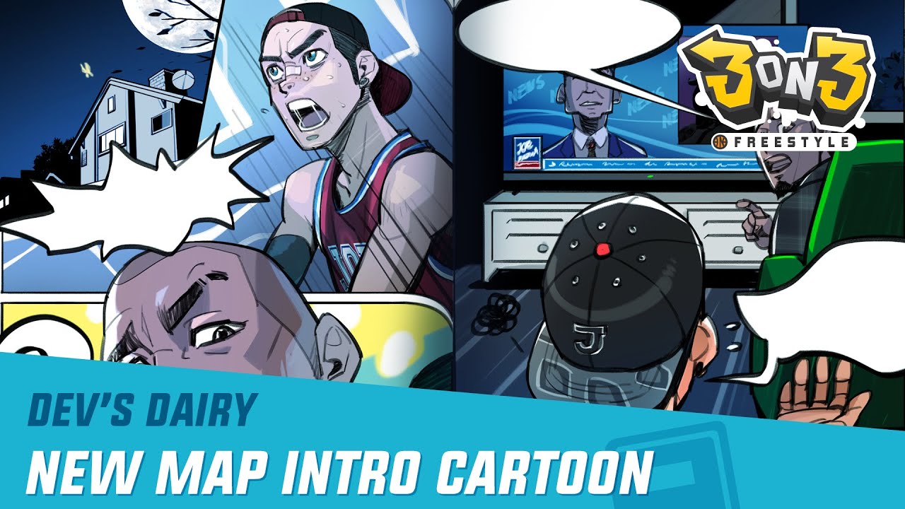 New Map Intro Cartoon Artwork | 3on3 FreeStyle
