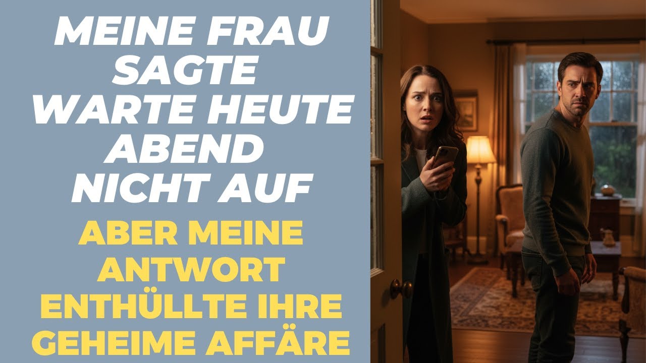 Meine Frau sagte: /Warte heute Abend nicht auf