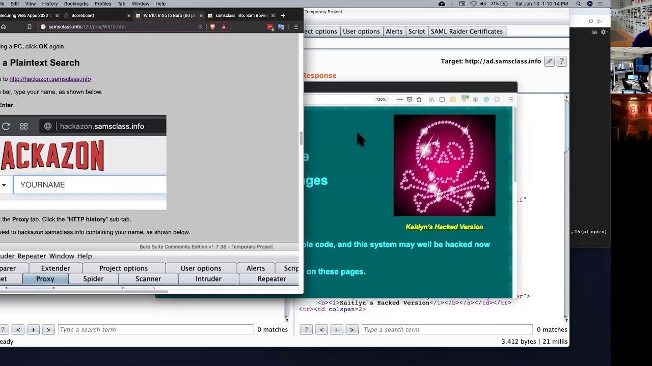 Securing Web Apps: Introduction--Burp and SAML
