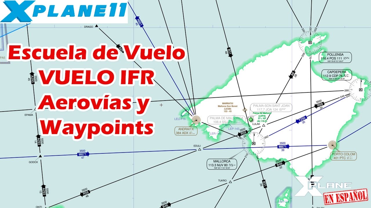 X-Plane Español - Escuela de Vuelo - Aerovías y Waypoints