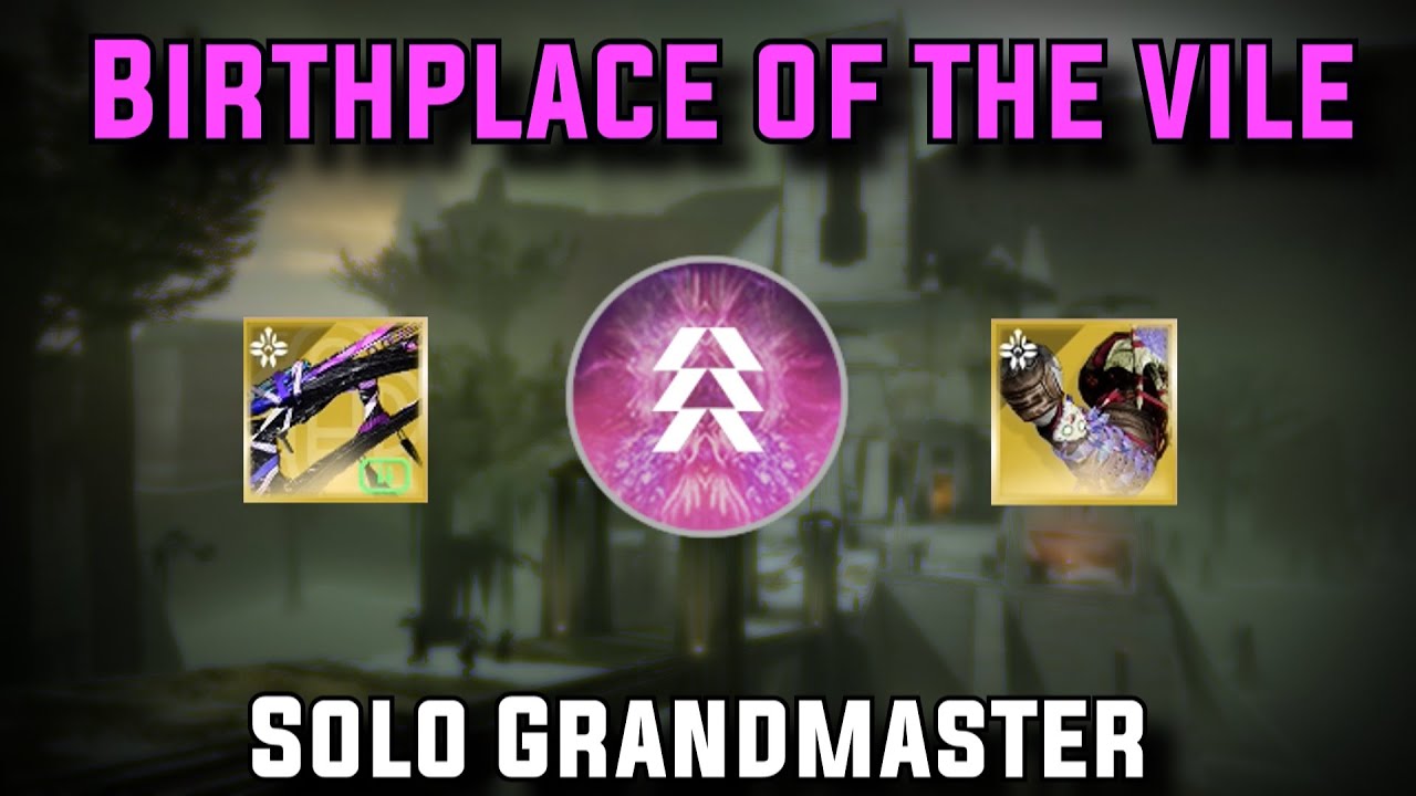 Solo GM Birthplace of the Vile Prismatic Hunter w/ Ex Diris [Destiny 2]