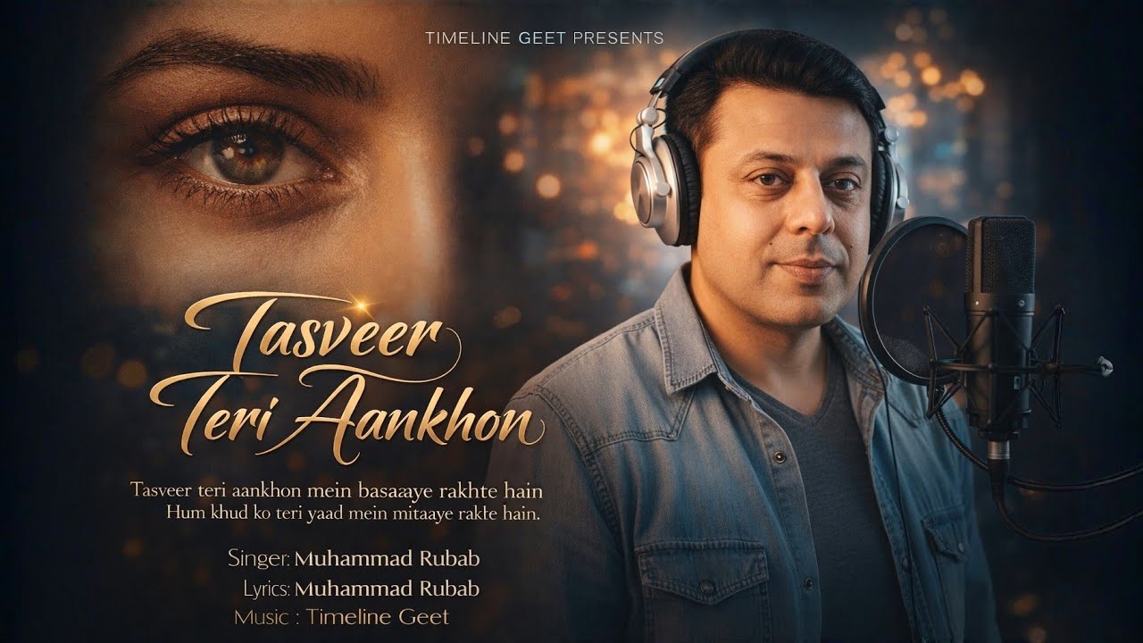 Tasveer Teri Aankhon Mein | A Heart Touching Urdu Ghazal | Timeline Geet Presents | By Timeline Geet