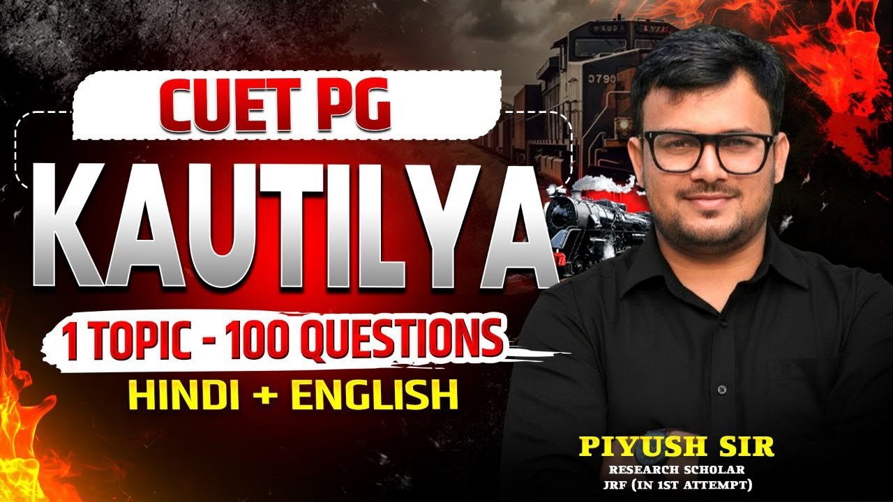 CUET PG Political Science 2026 | Kautilya | Indian political thought