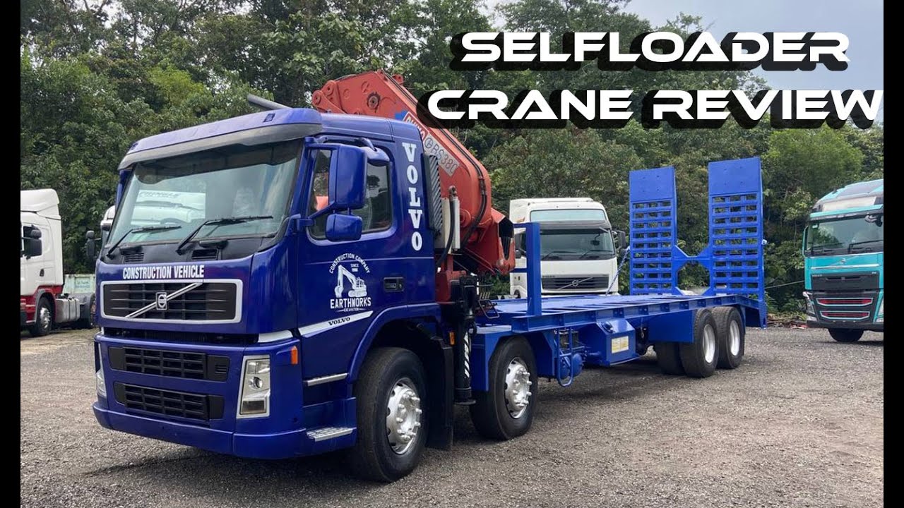 RARE RIGID TRUCK REVIEW! VOLVO FM12 8x4 SELFLOADER WITH CRANE