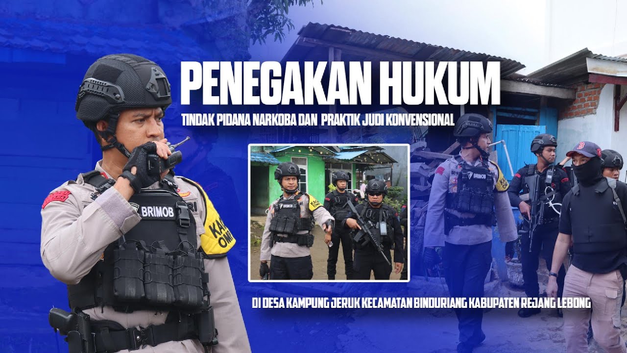 Polres Rejang Lebong Basmi Narkoba dan Praktik Judi Konvensional di Desa Kampung Jeruk Rejang Lebong