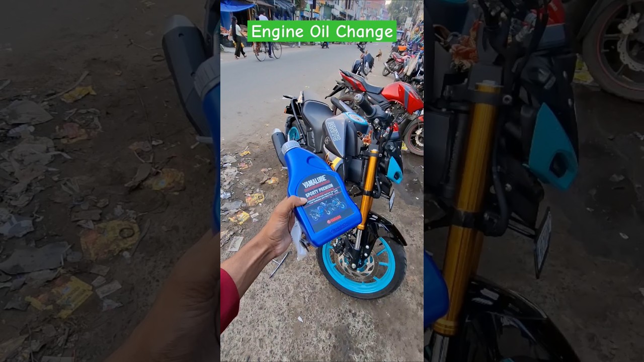 MT 15 Engine Oil Change 😱🔥 #mt15 #shorts #ytshorts #shortfeed #mt15lover