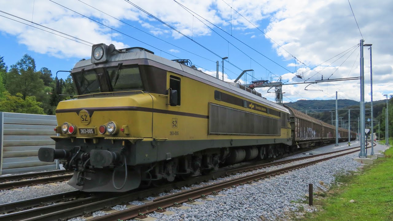 Trains in Laško, Slovenia