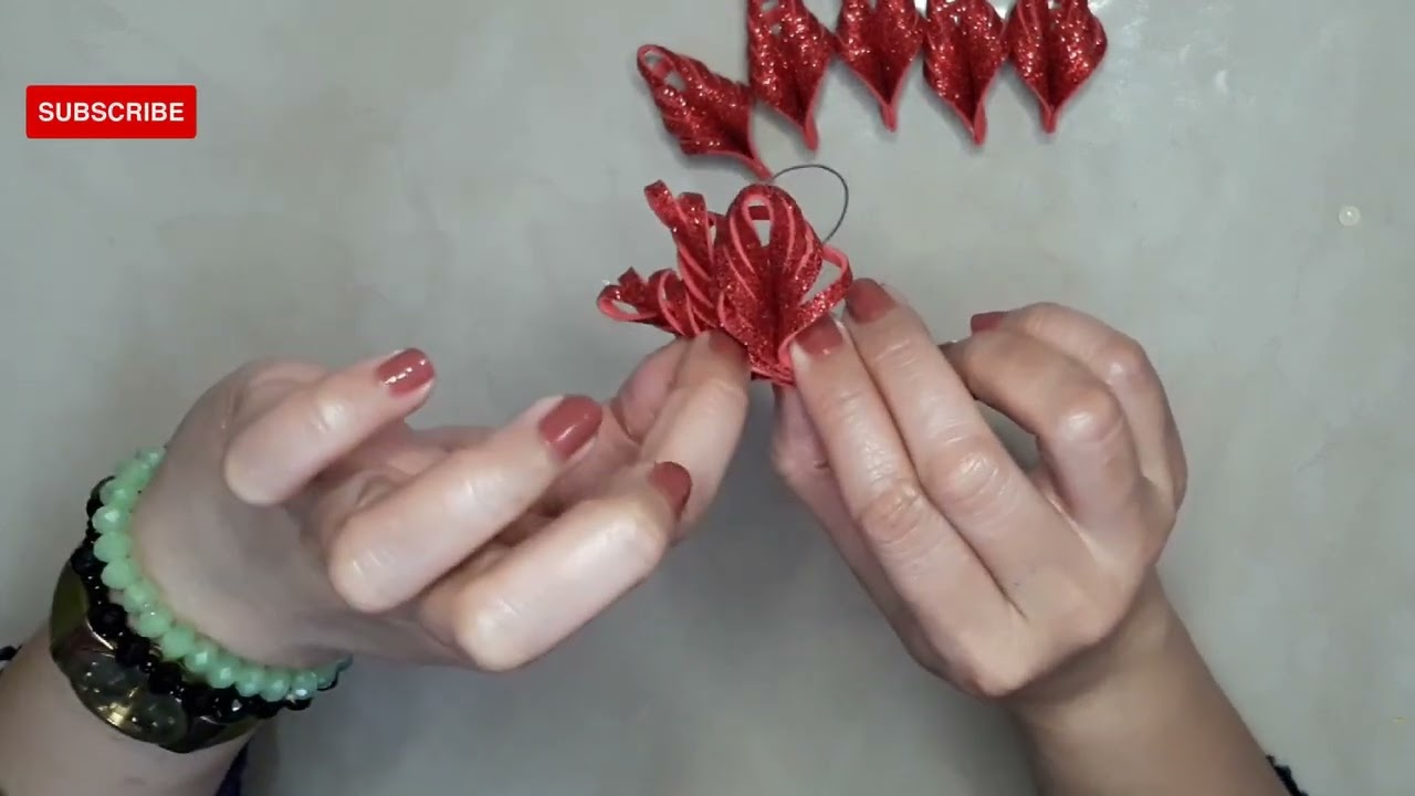 DIY Christmas Flowers | Christmas Decors | MJ Crafts