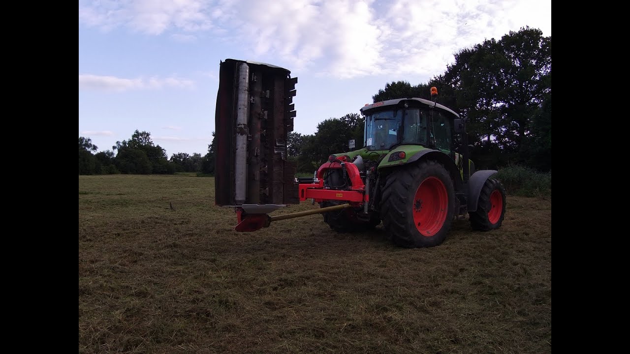 MULCZOWANIE ŁĄKI 2021 / CLAAS 430 ARION / MULCZER TEHNOS / ZESTAW z GR ŚCIERSKI