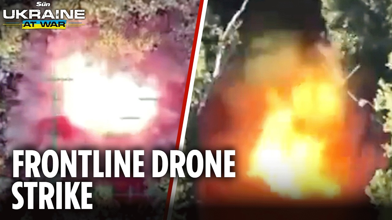 Russian troops suffer massive blow as Ukrainian drones strike vehicles and equipment