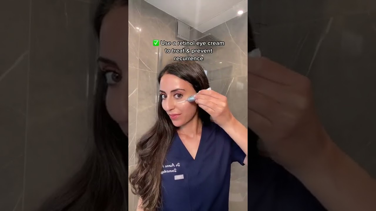 Derm tips for TREATING MILIA | Dr Adel #shorts