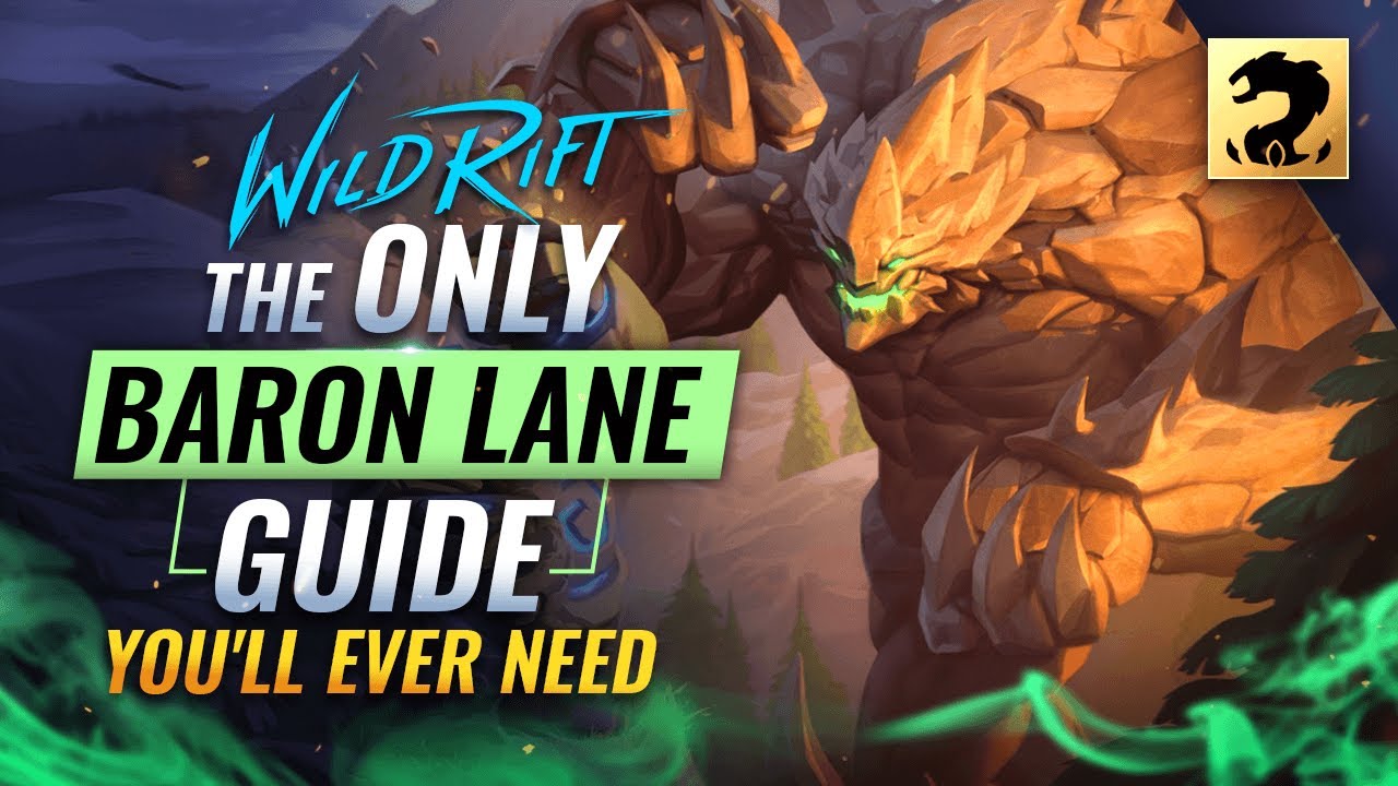 The ONLY BARON LANE Guide You'll EVER NEED - Wild Rift  (LoL Mobile)