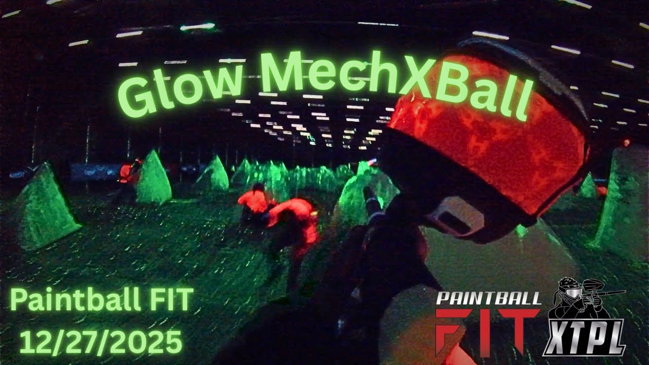 Playing the LAST Glow MechXBall event of 2025 at Paintball FIT! (Very exciting)