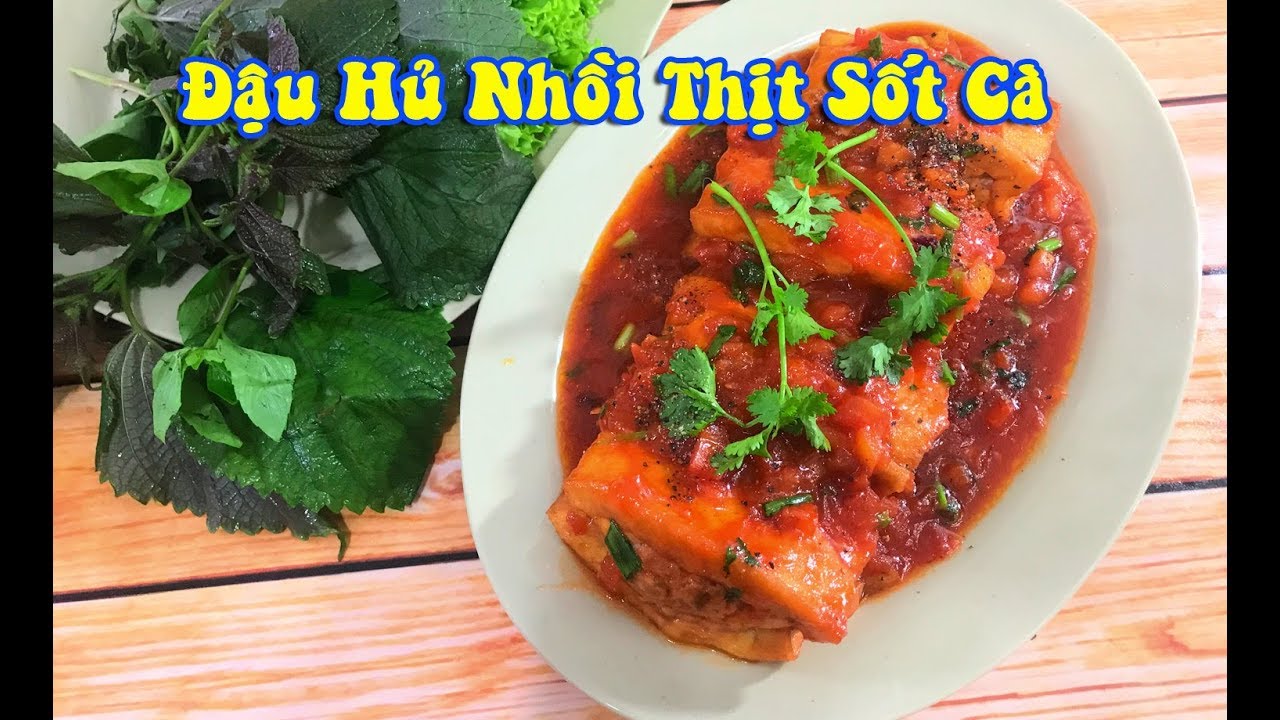 Cách làm ĐẬU HỦ NHỒI THỊT SỐT CÀ ngon tuyệt đỉnh | Bếp Của Vợ
