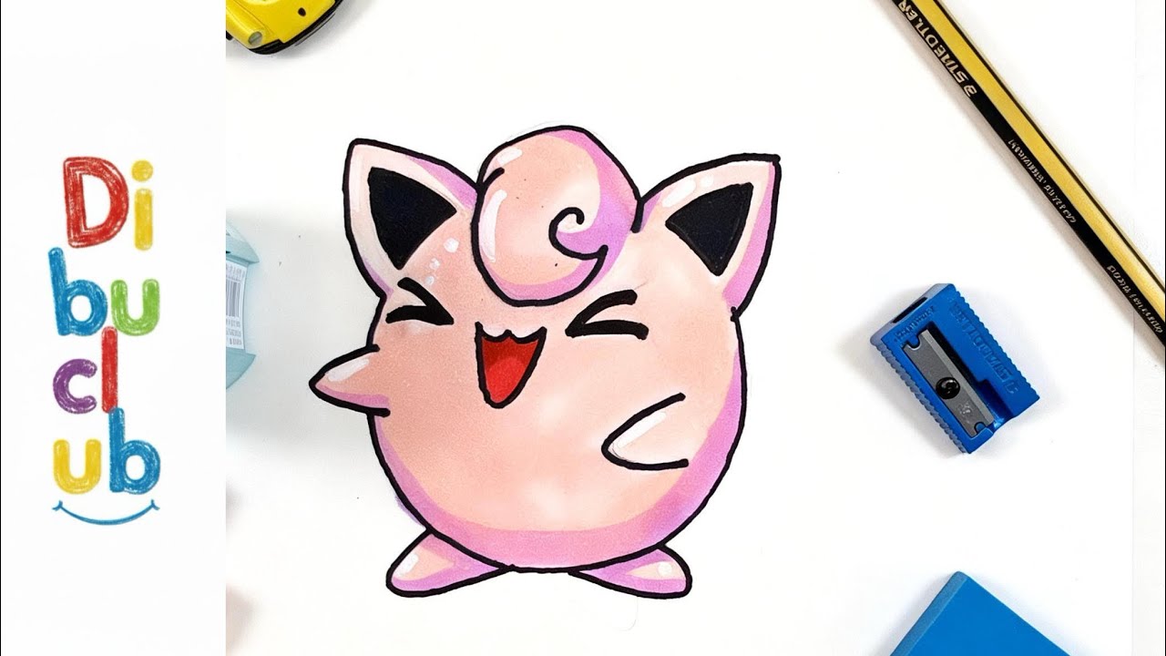 Cómo dibujar al pokemon Jigglypuff 