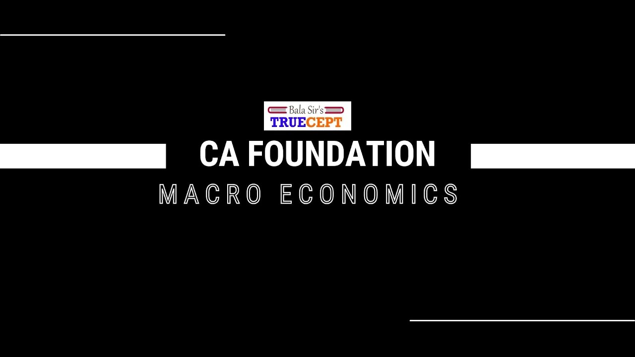 CA Foundation Economics | Macro Economics Important Topics for Jan 2026 Exam | Full Revision
