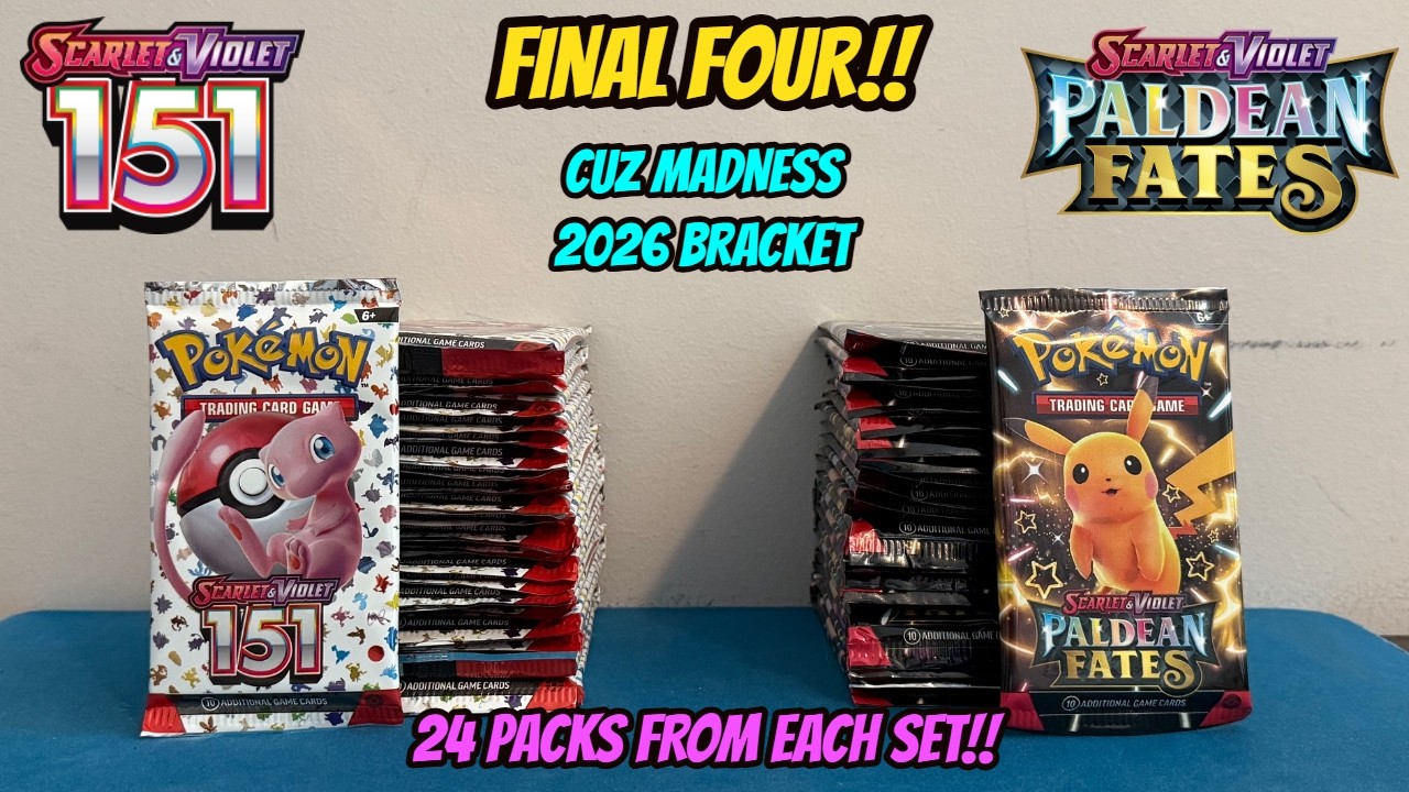 Турнирная сетка CUZ MADNESS 2026 - Финал четырех - 1) Pokemon 151 против 12) Paldean Fates
